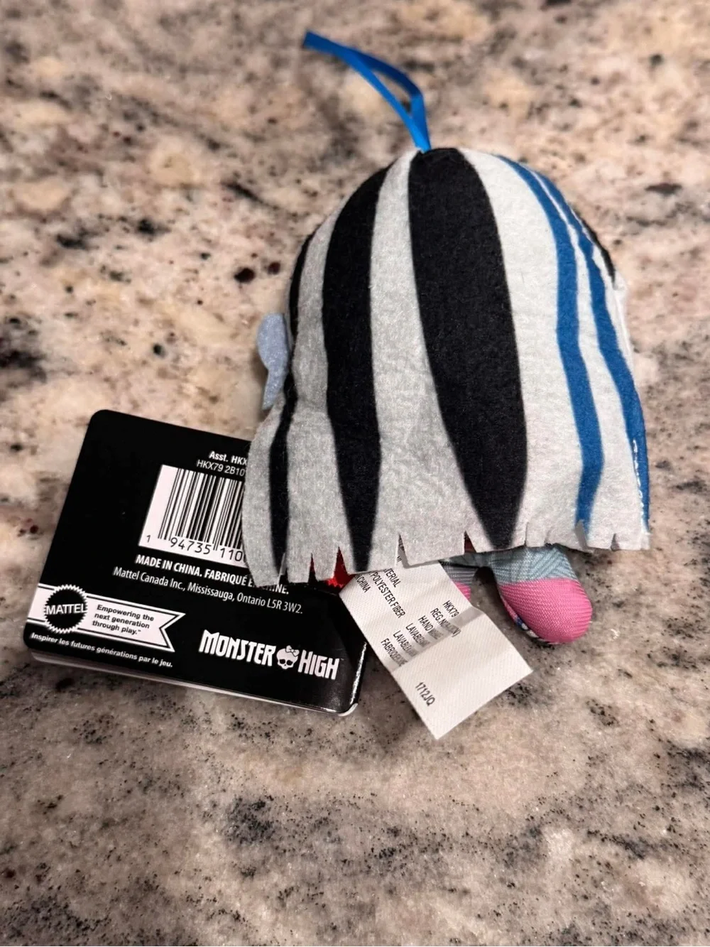 Monster High Frankie Stein Mini Plush Blue Green Black White
